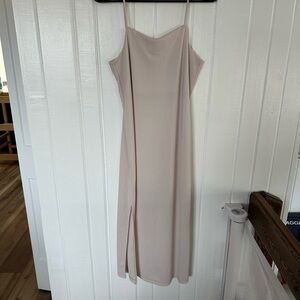 Elegant Cream Slip Dress